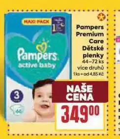 Billa Pampers dětské plenky nabídka