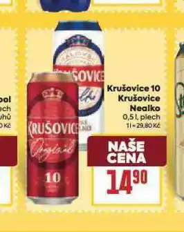 Billa Pivo krušovice 10 nabídka