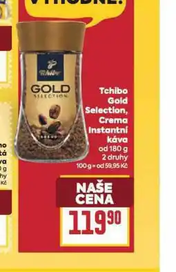 Billa Tchibo gold selection, crema instantní káva nabídka