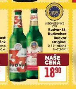 Billa Pivo budvar 33 nabídka