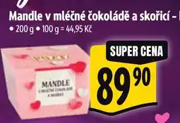 Albert Mandle v mléčné čokoládě a skořicí - krabička nabídka