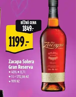 Albert Zacapa Solera Gran Reserva nabídka