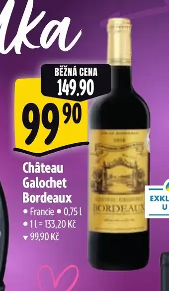 Albert Château Galochet Bordeaux nabídka