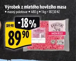 Albert Výrobek z mletého hovězího masa nabídka