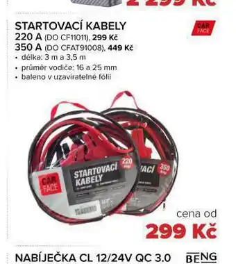 Auto Kelly Startovací kabely 350 a nabídka