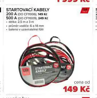 Auto Kelly Startovací kabely 500 a nabídka