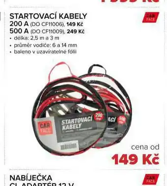 Auto Kelly Startovací kabely 200 a nabídka