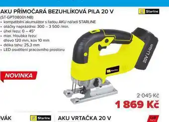 Auto Kelly Aku přímočará bezuhlíková pila 20 v nabídka