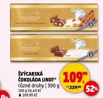 Penny Market Švýcarská čokoláda lindt nabídka