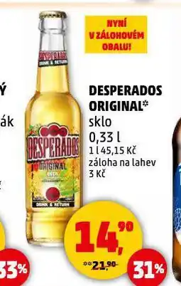 Penny Market Pivo desperados nabídka