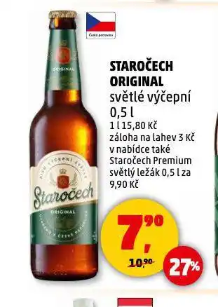 Penny Market Pivo staročech nabídka