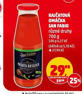 Penny Market Rajčatová omáčka san fabio nabídka