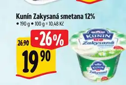 Albert Kunín Zakysaná smetana 12% nabídka