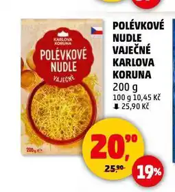 Penny Market Polévkové nudle vaječné nabídka