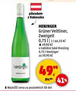 Penny Market Heninger grüner veltliner nabídka