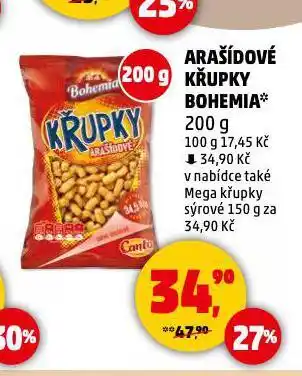 Penny Market Arašídové křupky bohemia nabídka