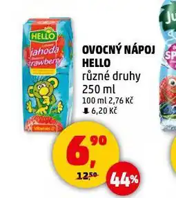 Penny Market Ovocný nápoj hello nabídka