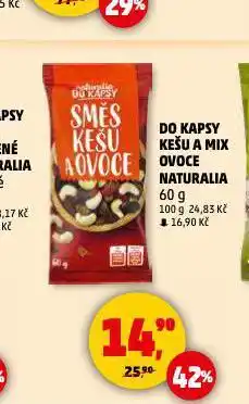 Penny Market Kešu a mix ovoce nabídka