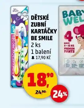 Penny Market Dětské zubní kartáčky be smile nabídka