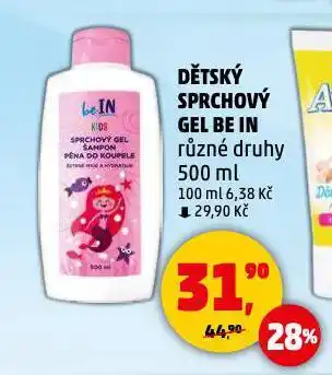 Penny Market Dětský sprchový šampon gel be in nabídka