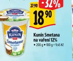 Albert Kunín Smetana na vaření 12% nabídka