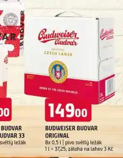 Terno Pivo budweiser budvar nabídka