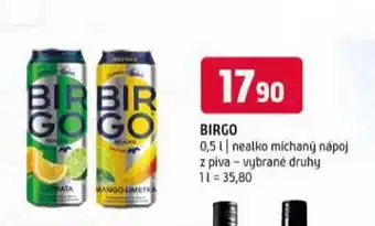 Terno Birgo nealkoholické pivo nabídka