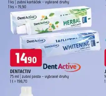 Terno Dentactiv zubní pasta nabídka