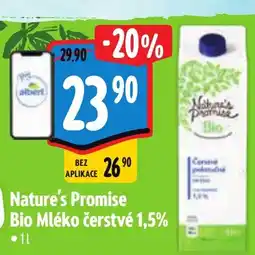 Albert Nature's Promise Bio Mléko čerstvé 1,5% nabídka