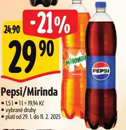 Albert Pepsi/Mirinda nabídka