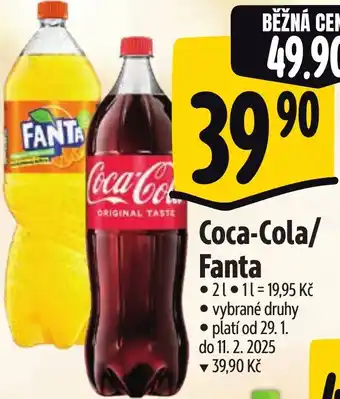 Albert Coca-Cola/ Fanta nabídka