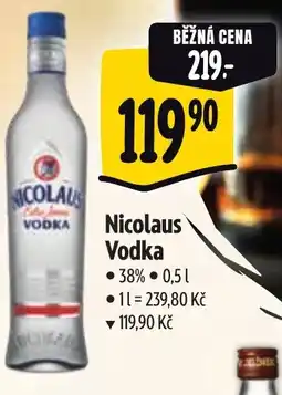 Albert Nicolaus vodka nabídka