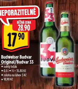 Albert Budweiser Budvar Original/Budvar 33 nabídka