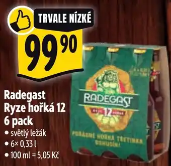 Albert Radegast Ryze hořká 12 6 pack nabídka