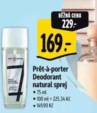 Albert Prêt-à-porter Deodorant natural sprej nabídka