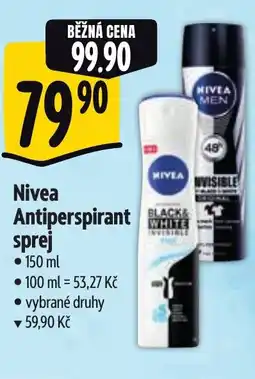 Albert Nivea Antiperspirant Sprej nabídka