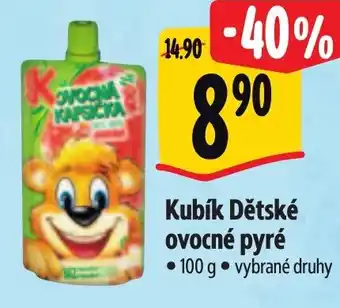 Albert Kubík Dětské ovocné pyré nabídka