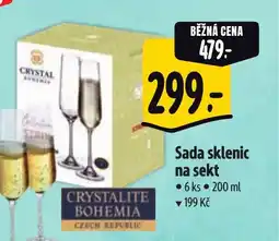 Albert Sada sklenic na sekt nabídka