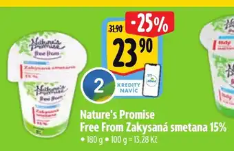 Albert Nature's Promise Free From Zakysaná smetana 15% nabídka