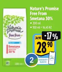 Albert Nature's Promise Free From Smetana 30% nabídka