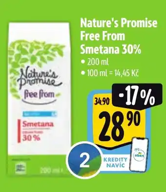 Albert Nature's Promise Free From Smetana 30% nabídka