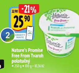 Albert Nature's Promise Free From Tvaroh polotučný nabídka