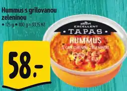 Albert Hummus s grilovanou zeleninou nabídka