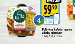 Albert Polévka s kuřecím masem a boby edamame nabídka