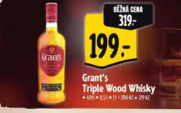 Albert Grant's Triple Wood Whisky nabídka