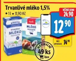 Albert Trvanlivé mléko 1,5% nabídka