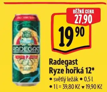 Albert Radegast Ryze hořká 12* nabídka