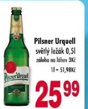 Qanto Pilsner Urquell nabídka