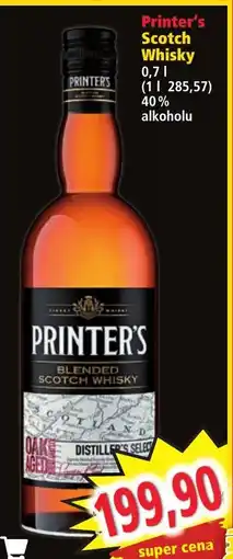 Norma Printer's Scotch Whisky nabídka