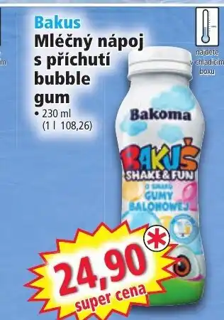 Norma Bakus Mléčný nápoj s příchutí bubble gum super cena nabídka